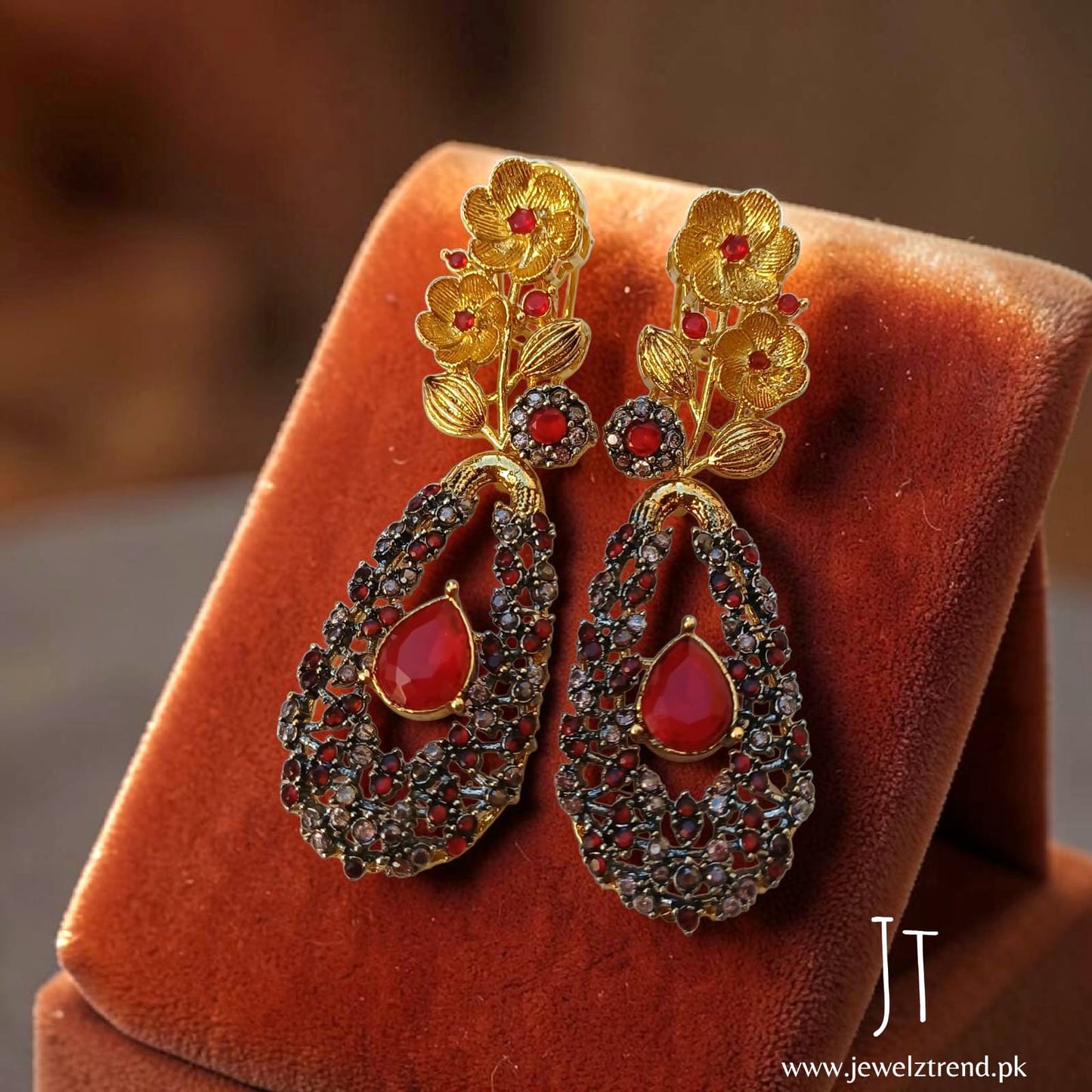 Tulip: RP Based Long Earrings
