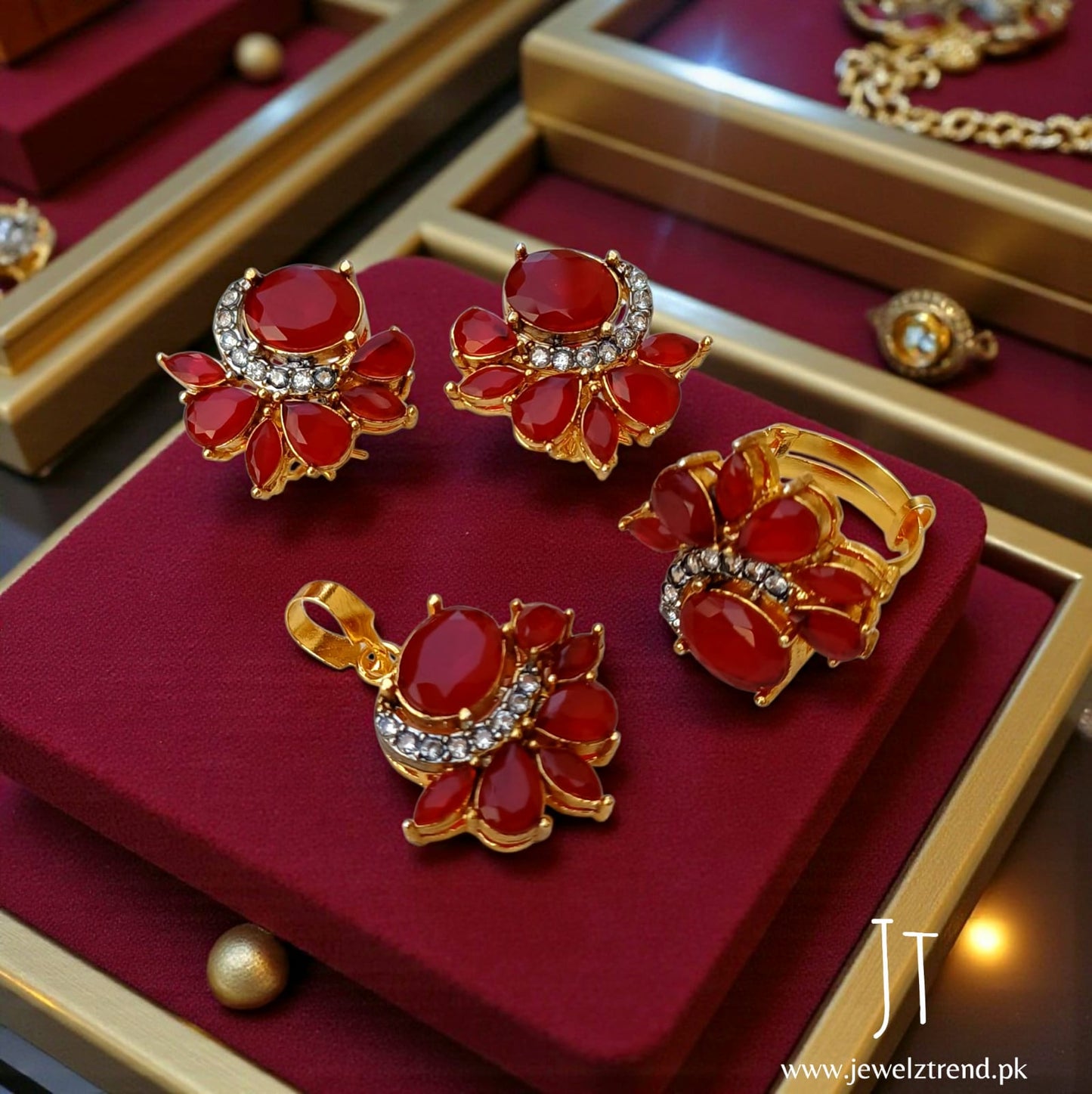 Blooming Petals: Locket Set