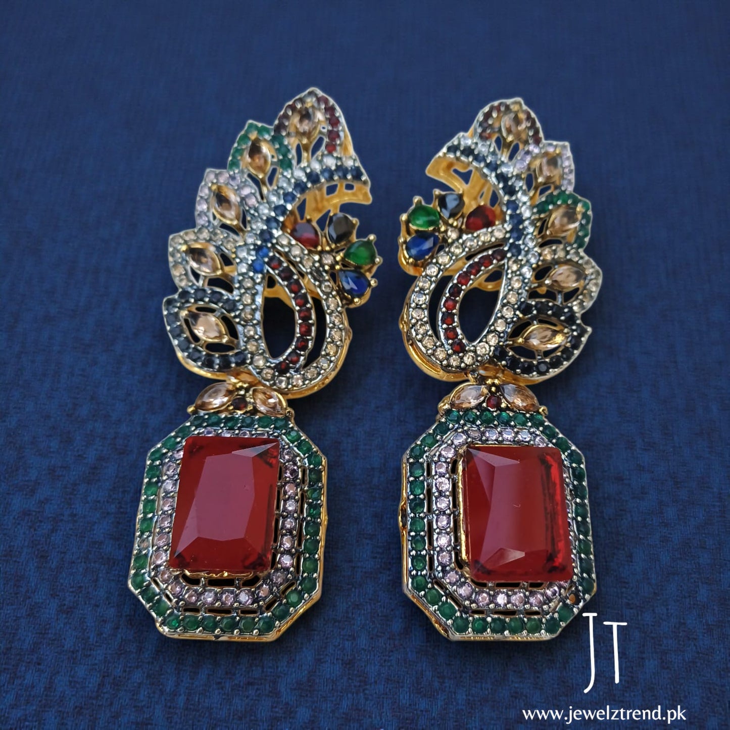 Shimmering Zircon: Long Earrings